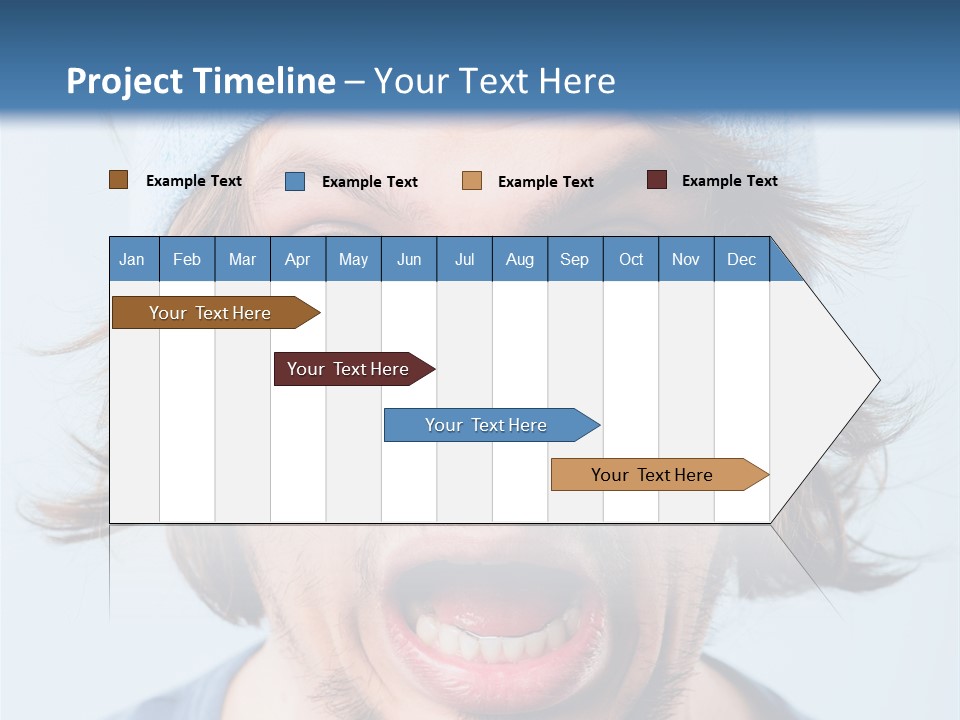 Hair Masculine Close Up PowerPoint Template