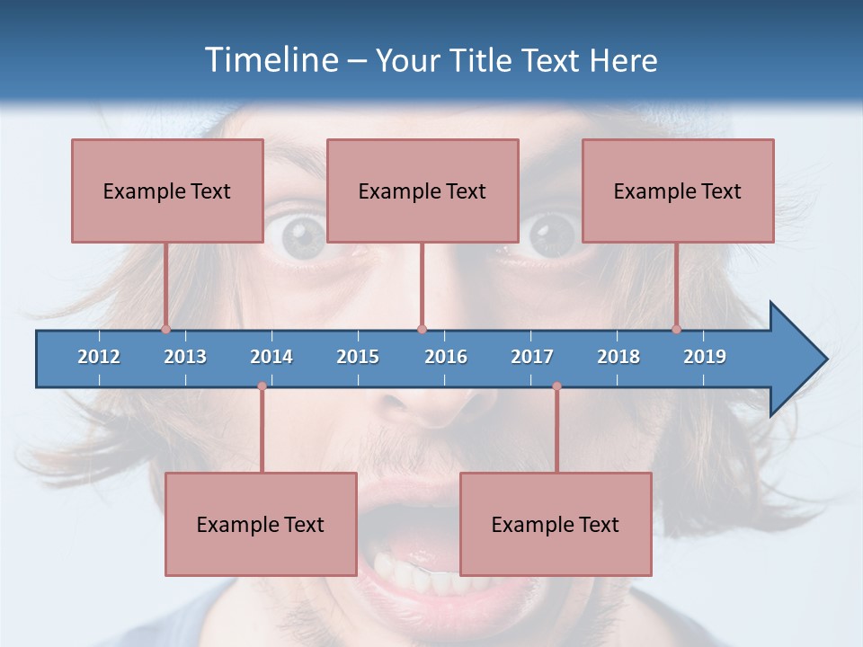 Hair Masculine Close Up PowerPoint Template