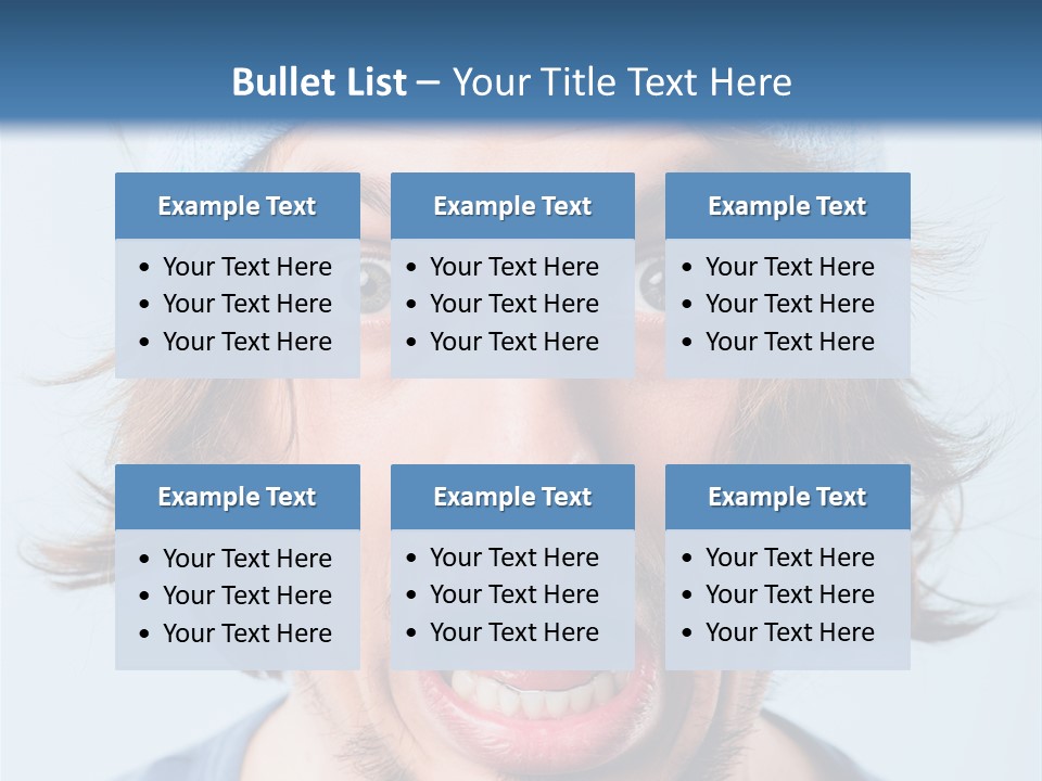 Hair Masculine Close Up PowerPoint Template