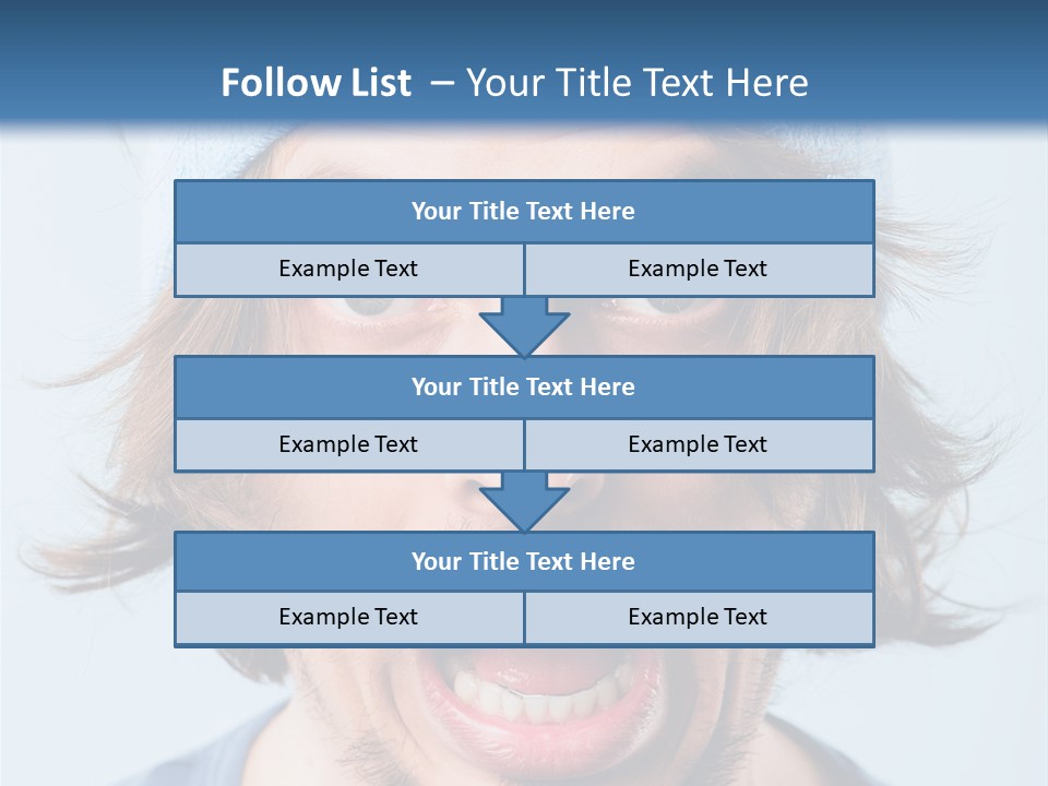 Hair Masculine Close Up PowerPoint Template