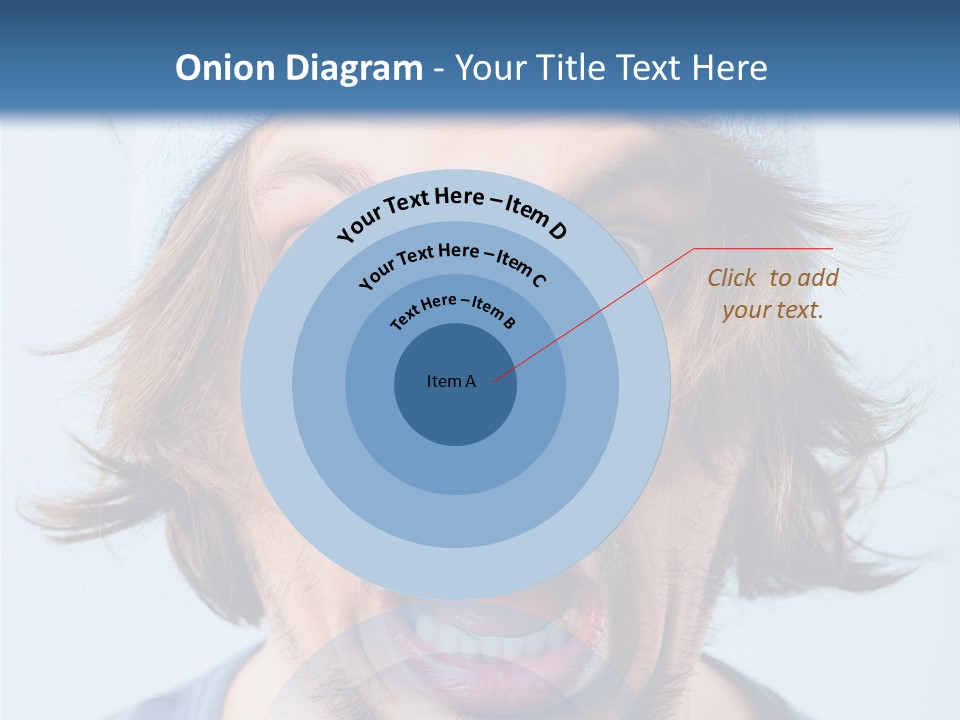 Hair Masculine Close Up PowerPoint Template