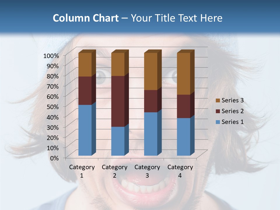 Hair Masculine Close Up PowerPoint Template