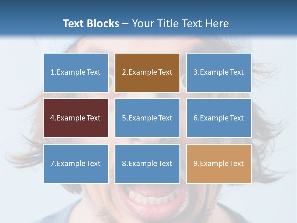 Hair Masculine Close Up PowerPoint Template