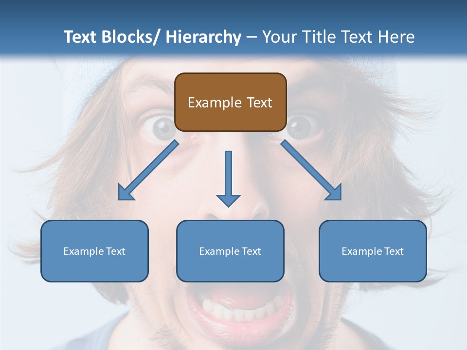 Hair Masculine Close Up PowerPoint Template