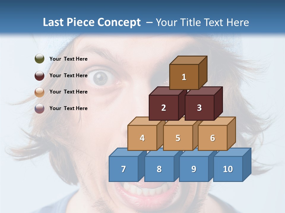 Hair Masculine Close Up PowerPoint Template