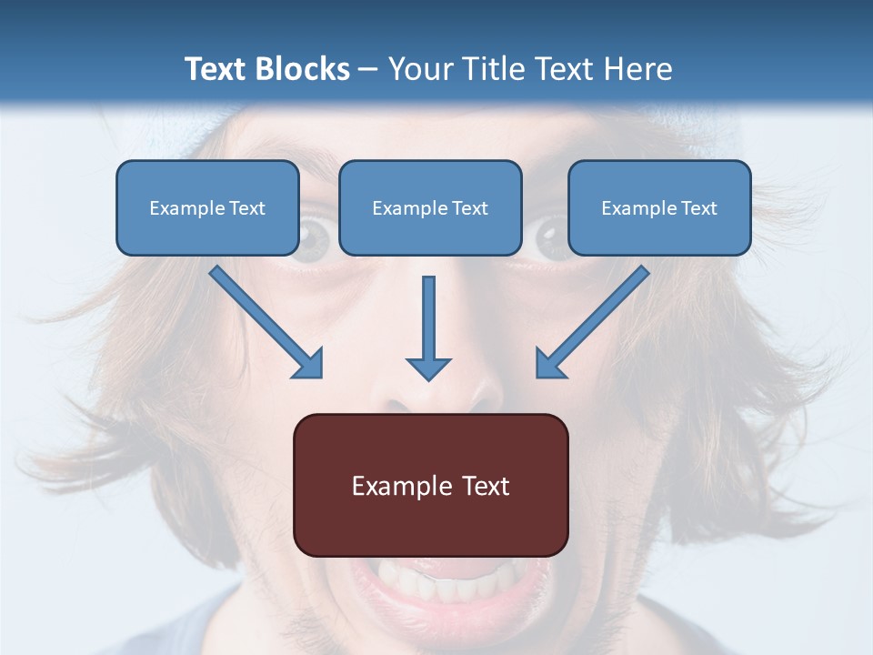 Hair Masculine Close Up PowerPoint Template