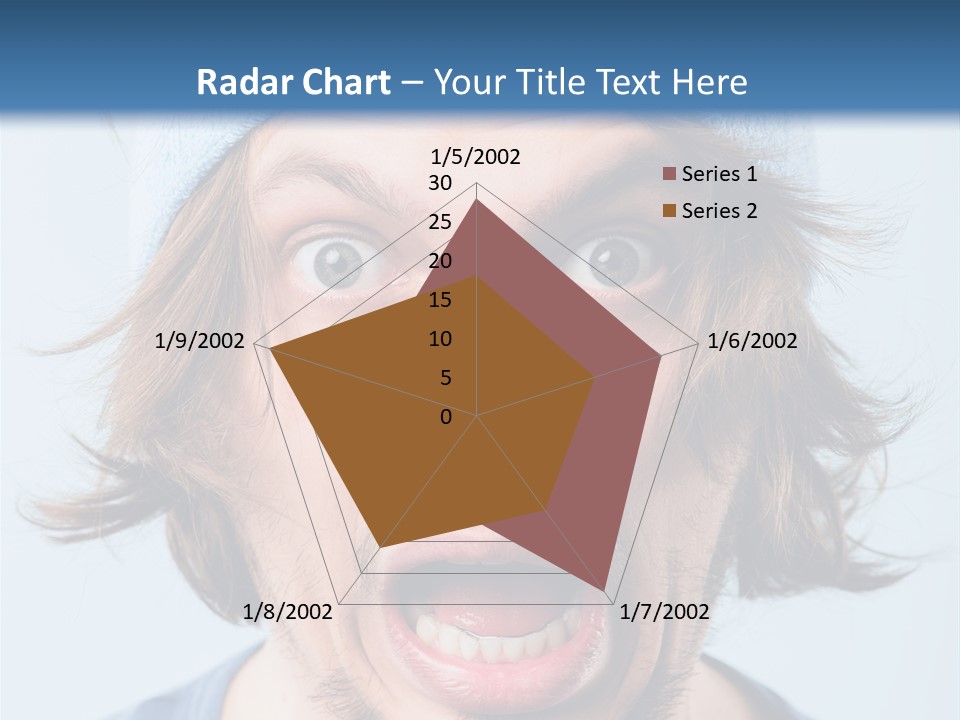 Hair Masculine Close Up PowerPoint Template
