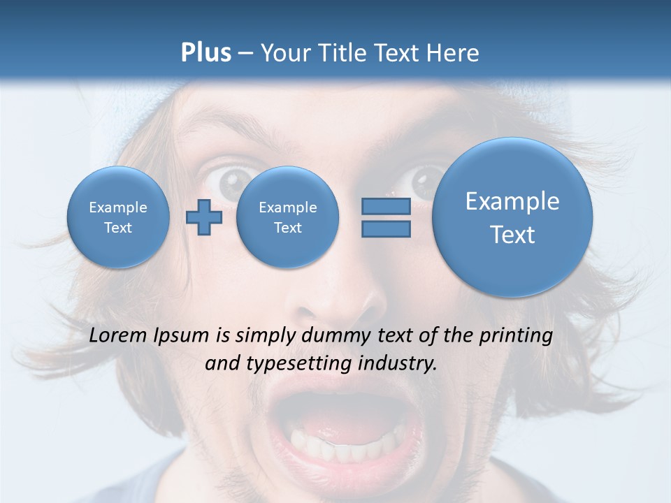Hair Masculine Close Up PowerPoint Template