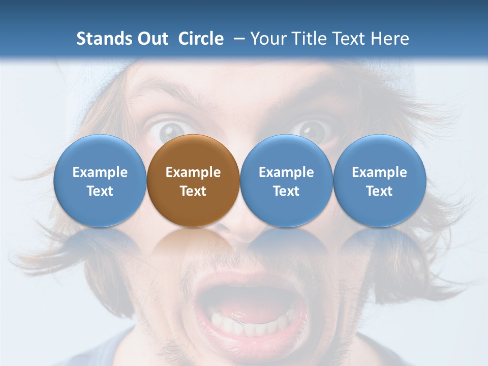 Hair Masculine Close Up PowerPoint Template