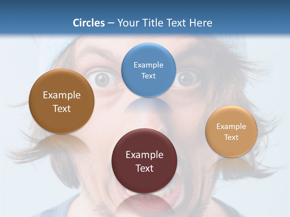 Hair Masculine Close Up PowerPoint Template