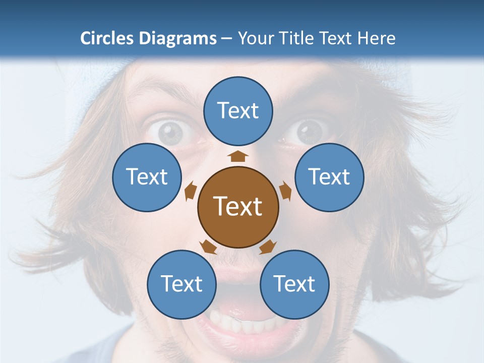 Hair Masculine Close Up PowerPoint Template