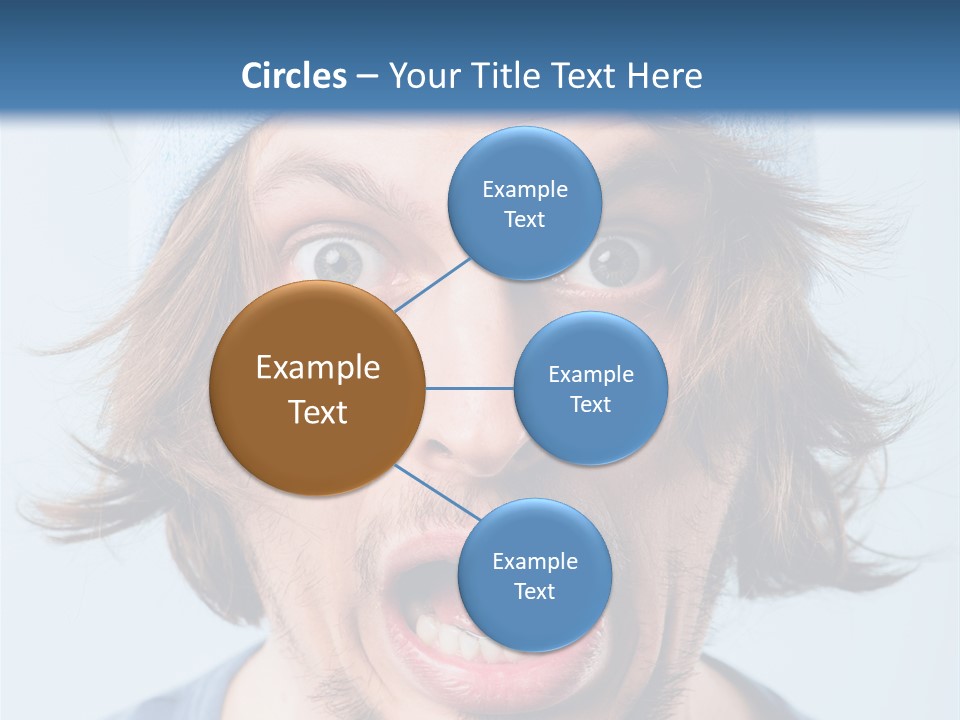 Hair Masculine Close Up PowerPoint Template