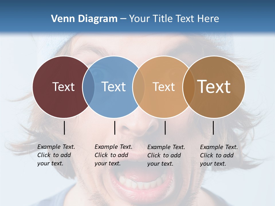 Hair Masculine Close Up PowerPoint Template