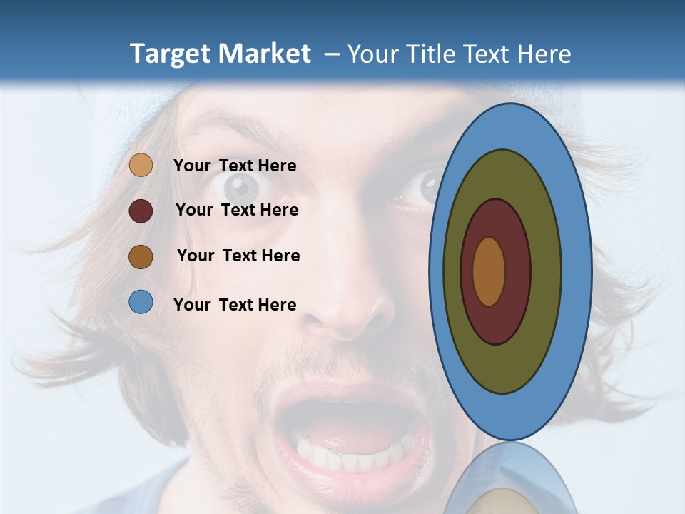 Hair Masculine Close Up PowerPoint Template