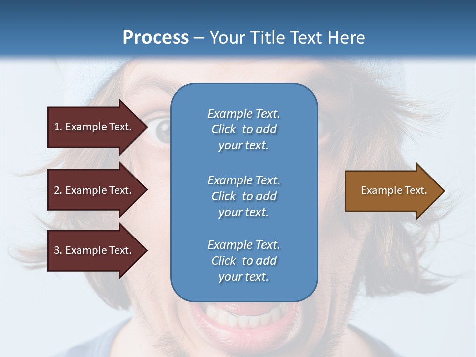 Hair Masculine Close Up PowerPoint Template