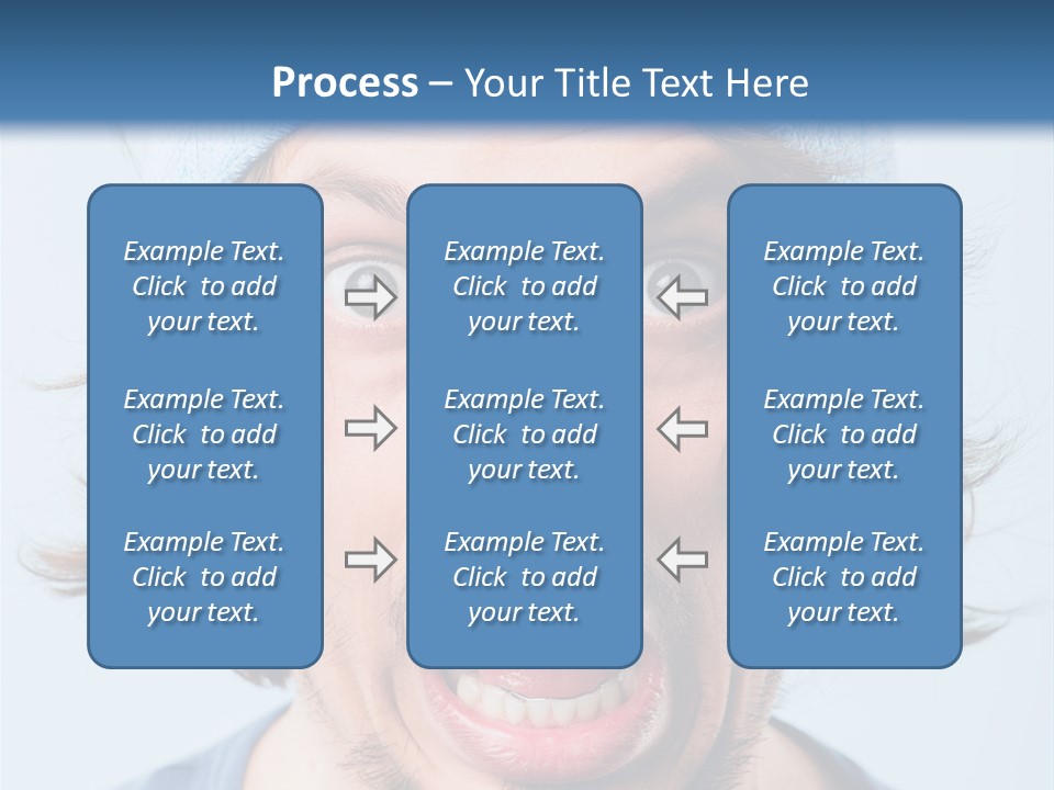 Hair Masculine Close Up PowerPoint Template