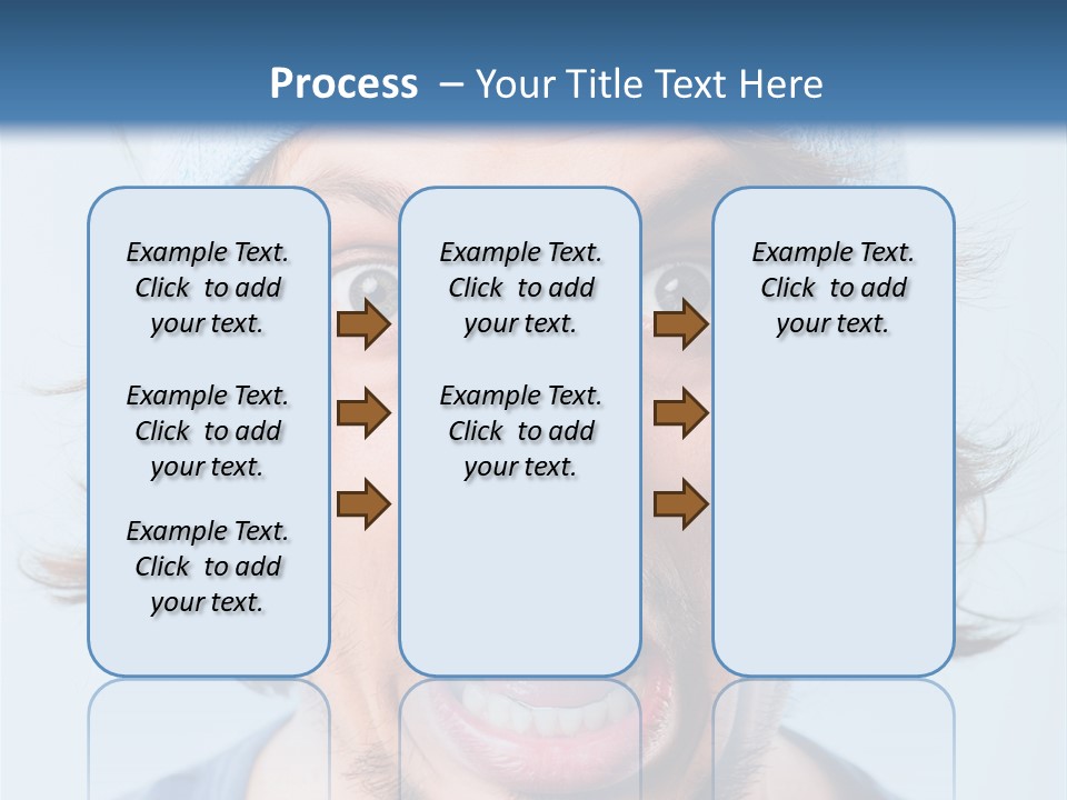 Hair Masculine Close Up PowerPoint Template