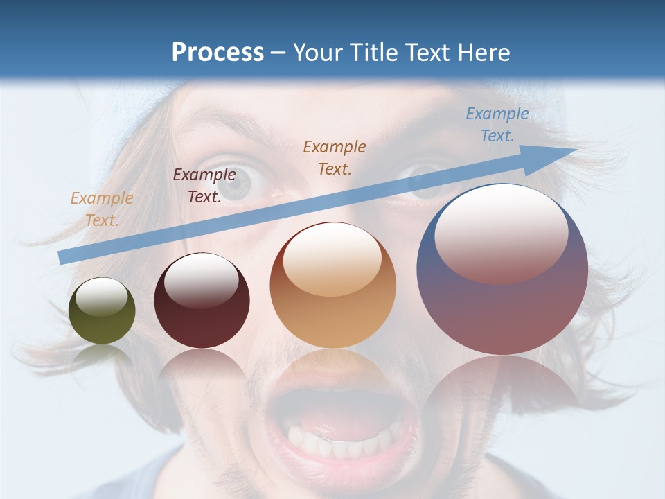 Hair Masculine Close Up PowerPoint Template