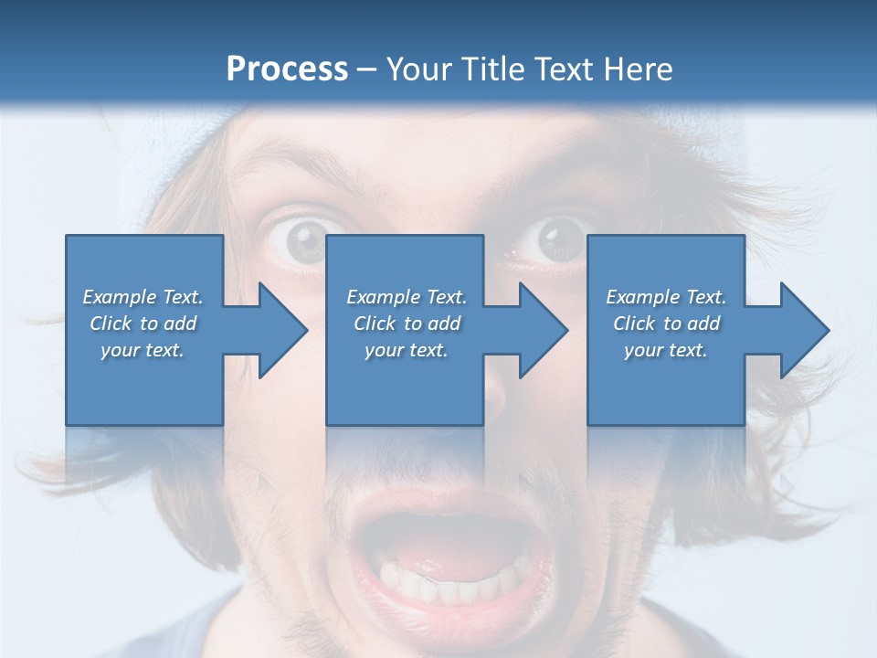 Hair Masculine Close Up PowerPoint Template