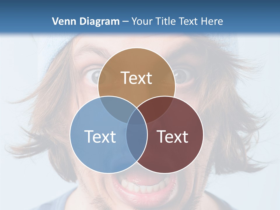 Hair Masculine Close Up PowerPoint Template