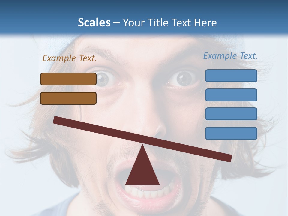 Hair Masculine Close Up PowerPoint Template