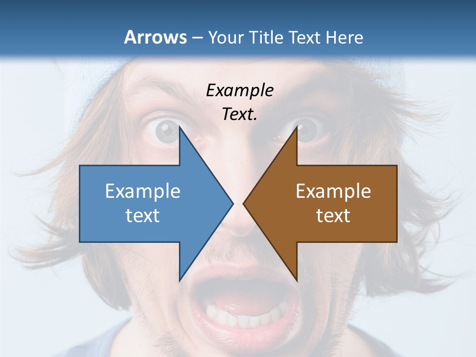 Hair Masculine Close Up PowerPoint Template