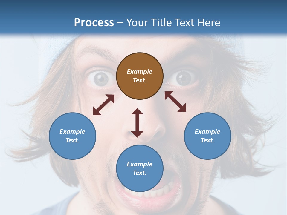 Hair Masculine Close Up PowerPoint Template