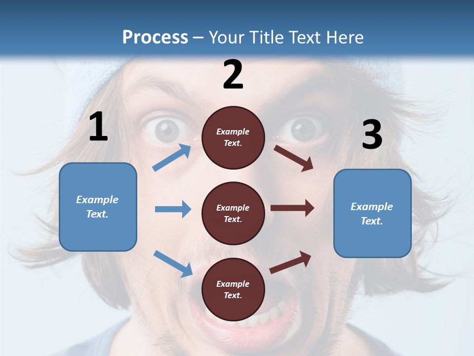 Hair Masculine Close Up PowerPoint Template