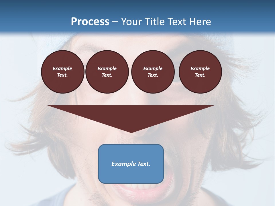 Hair Masculine Close Up PowerPoint Template