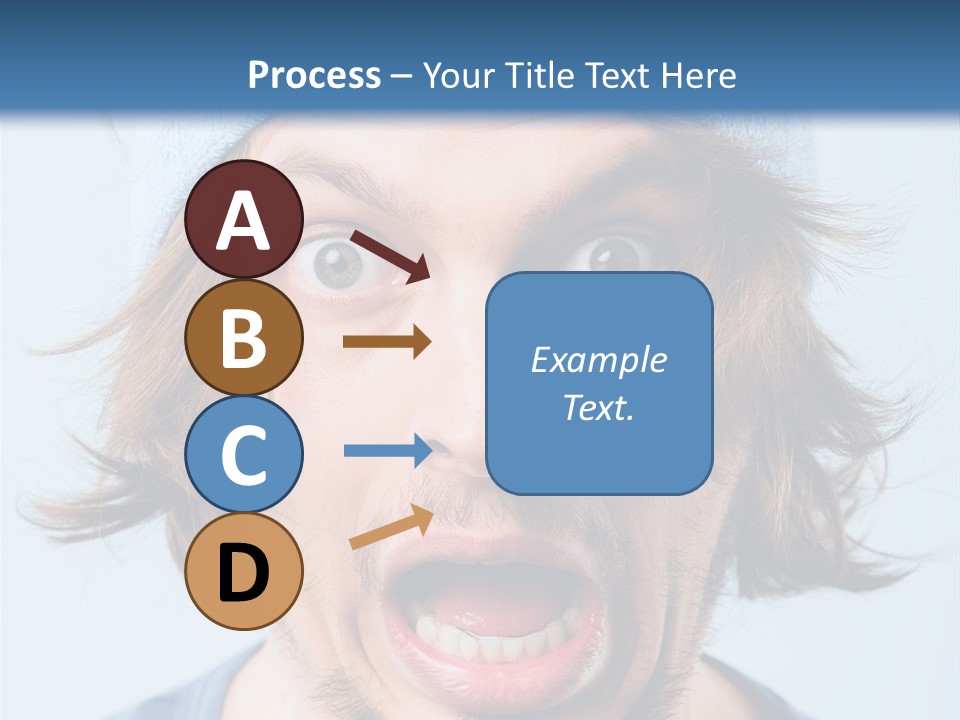 Hair Masculine Close Up PowerPoint Template