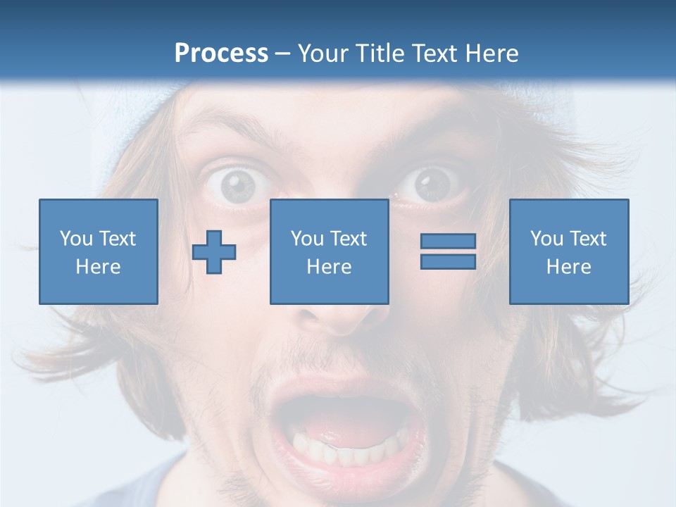 Hair Masculine Close Up PowerPoint Template