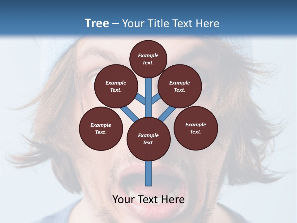 Hair Masculine Close Up PowerPoint Template