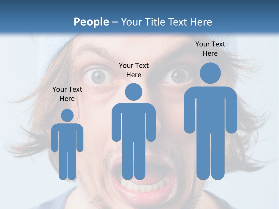 Hair Masculine Close Up PowerPoint Template