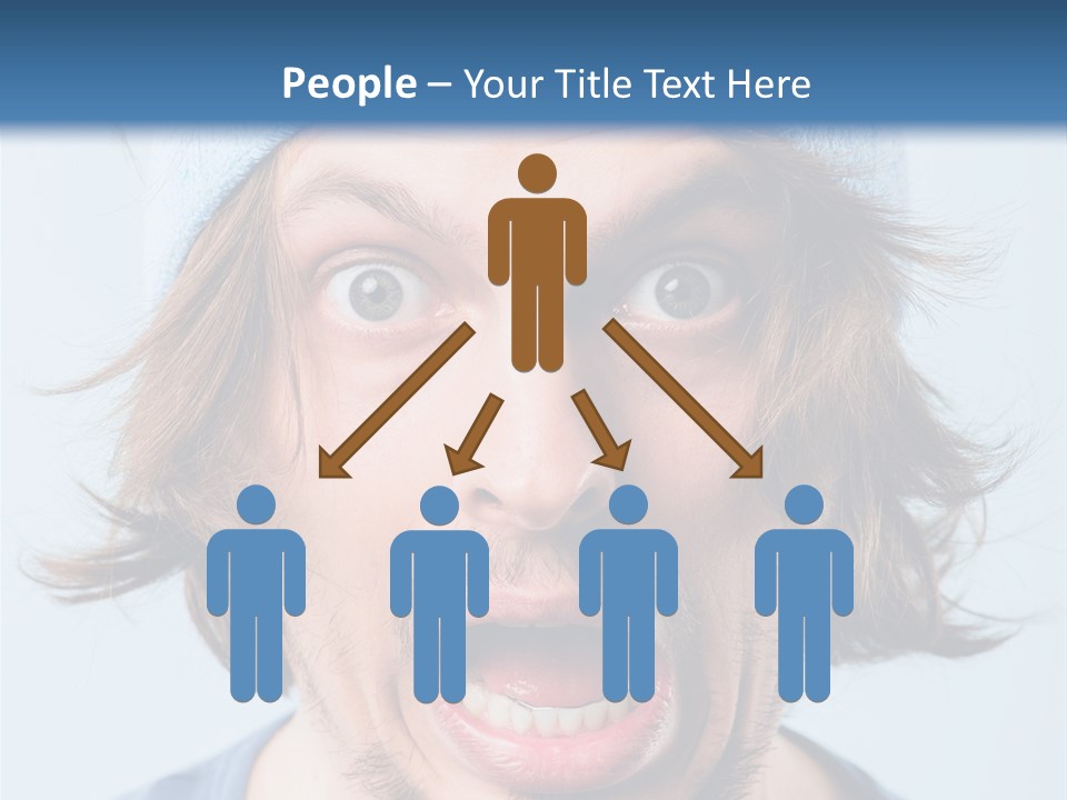 Hair Masculine Close Up PowerPoint Template