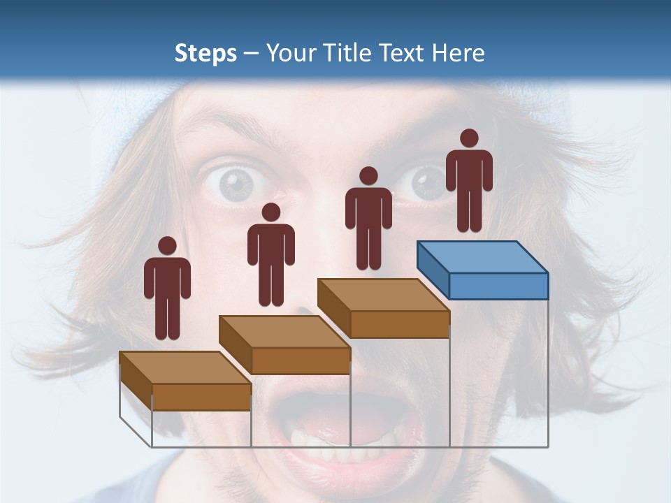 Hair Masculine Close Up PowerPoint Template