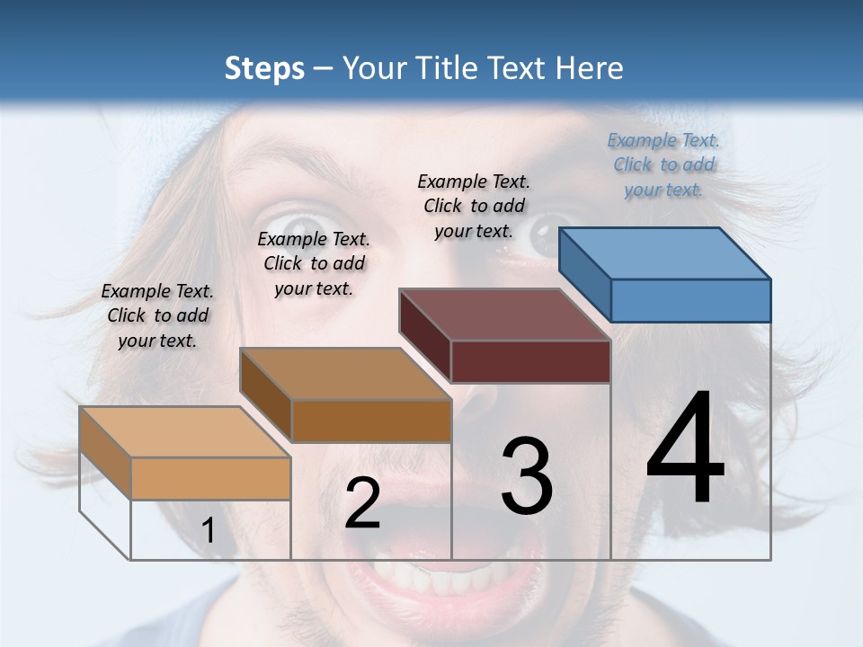 Hair Masculine Close Up PowerPoint Template
