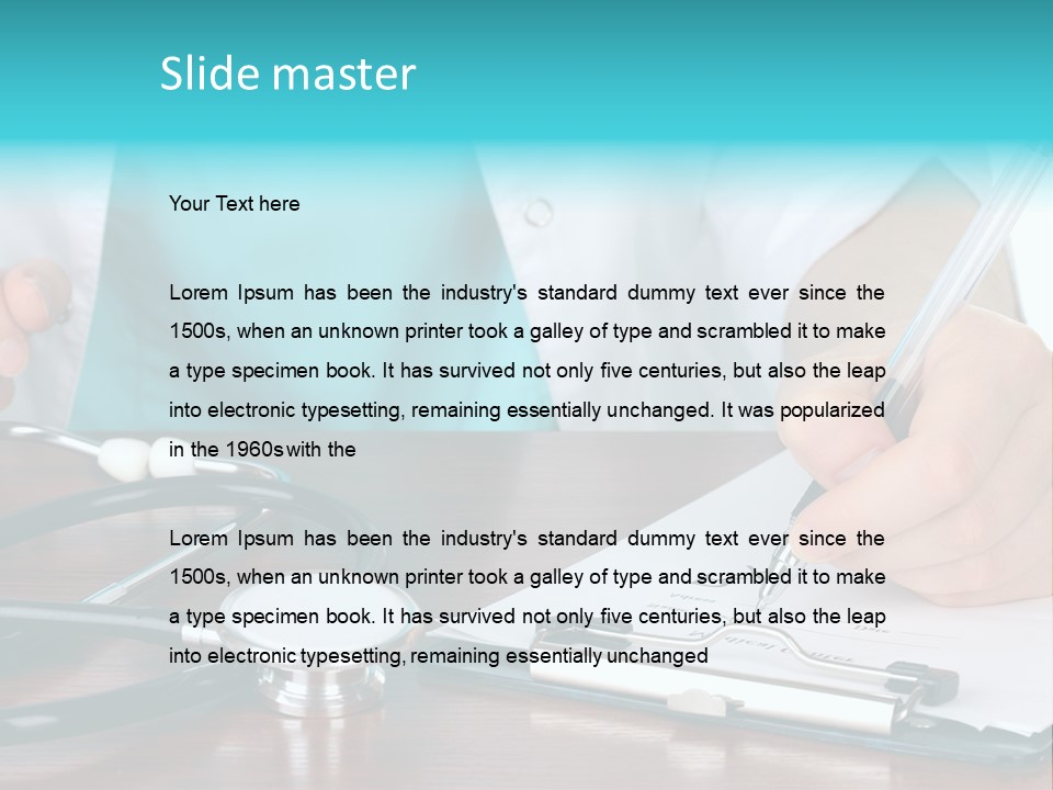White Write Note PowerPoint Template