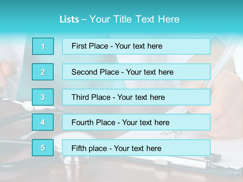 White Write Note PowerPoint Template