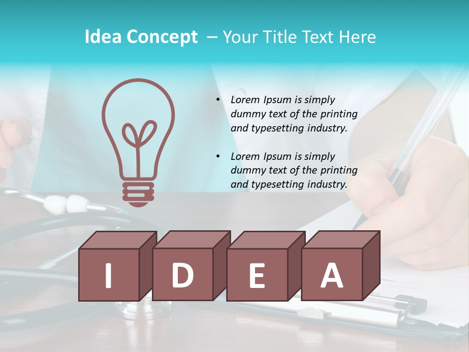 White Write Note PowerPoint Template