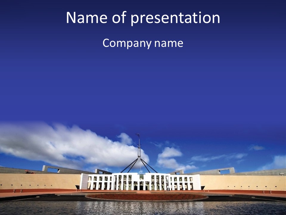 Horizon Icon Canberra PowerPoint Template