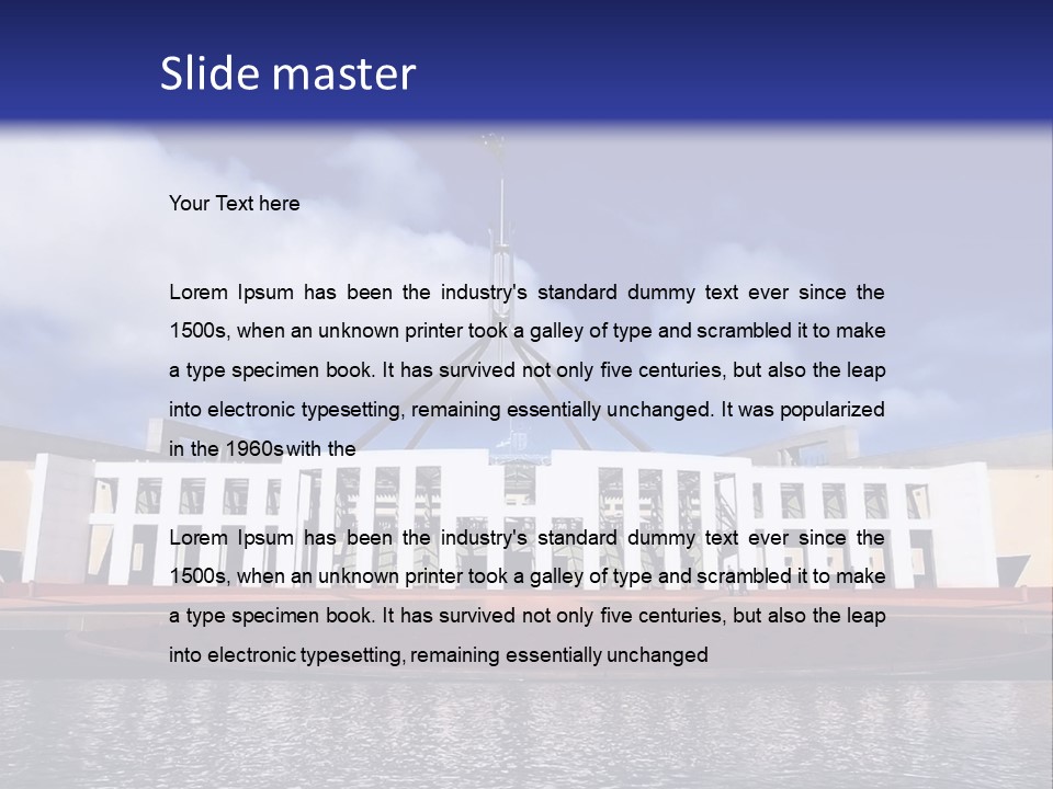 Horizon Icon Canberra PowerPoint Template