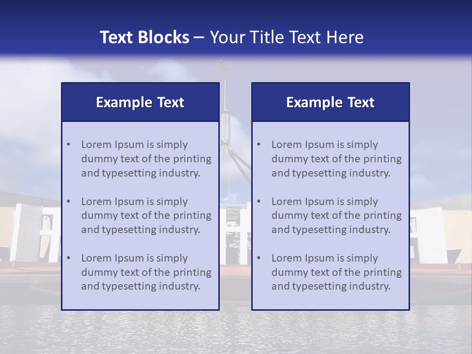 Horizon Icon Canberra PowerPoint Template