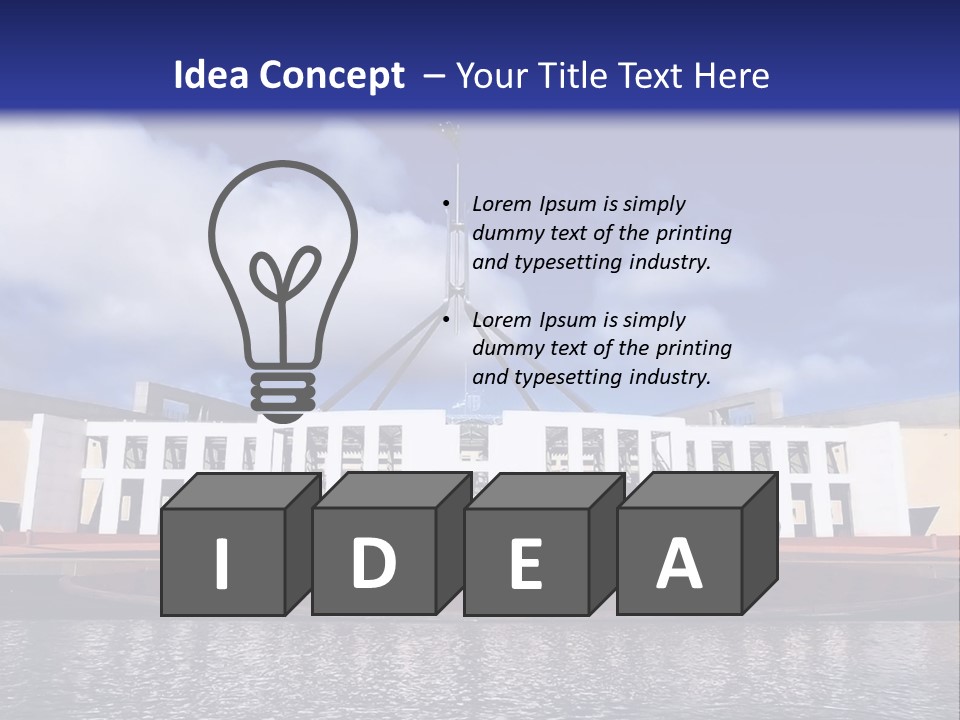 Horizon Icon Canberra PowerPoint Template