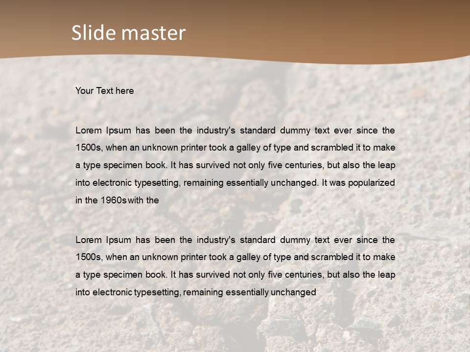 Old Floor Stone PowerPoint Template