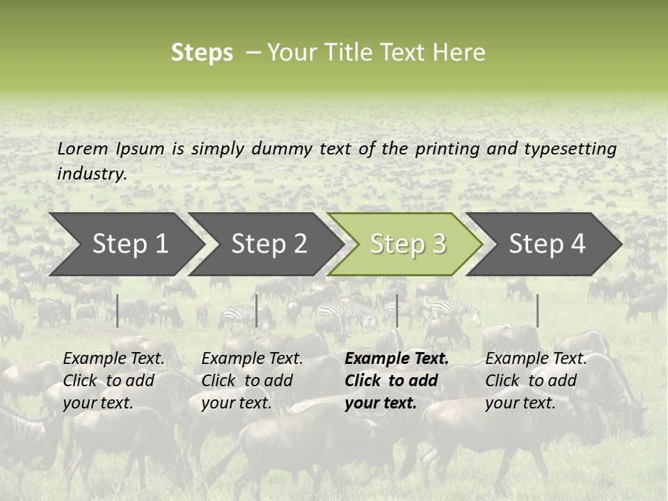 Plain Animal Tanzania PowerPoint Template