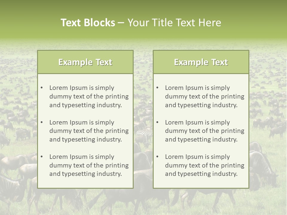 Plain Animal Tanzania PowerPoint Template