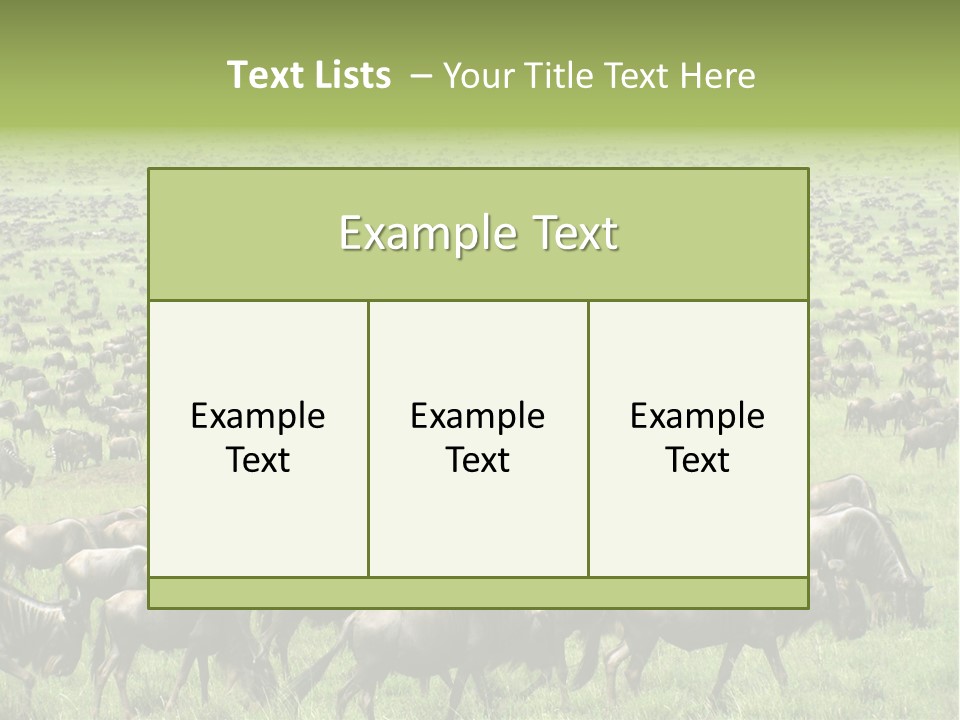 Plain Animal Tanzania PowerPoint Template