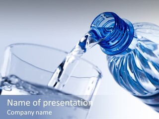Drinking Water Pouring Health PowerPoint Template