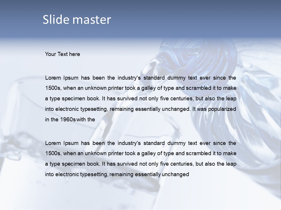 Drinking Water Pouring Health PowerPoint Template