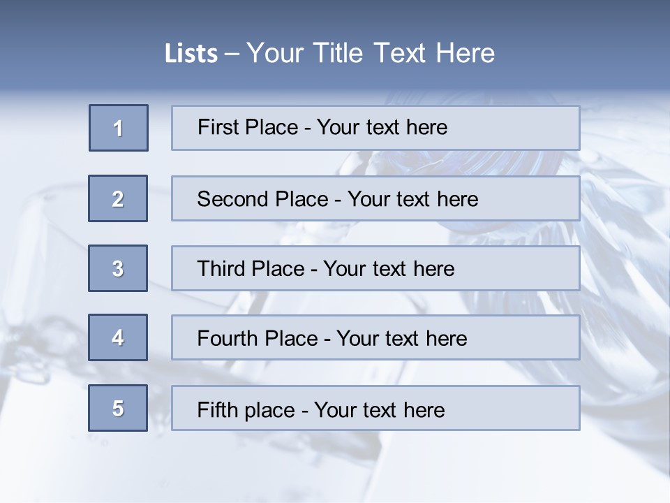 Drinking Water Pouring Health PowerPoint Template